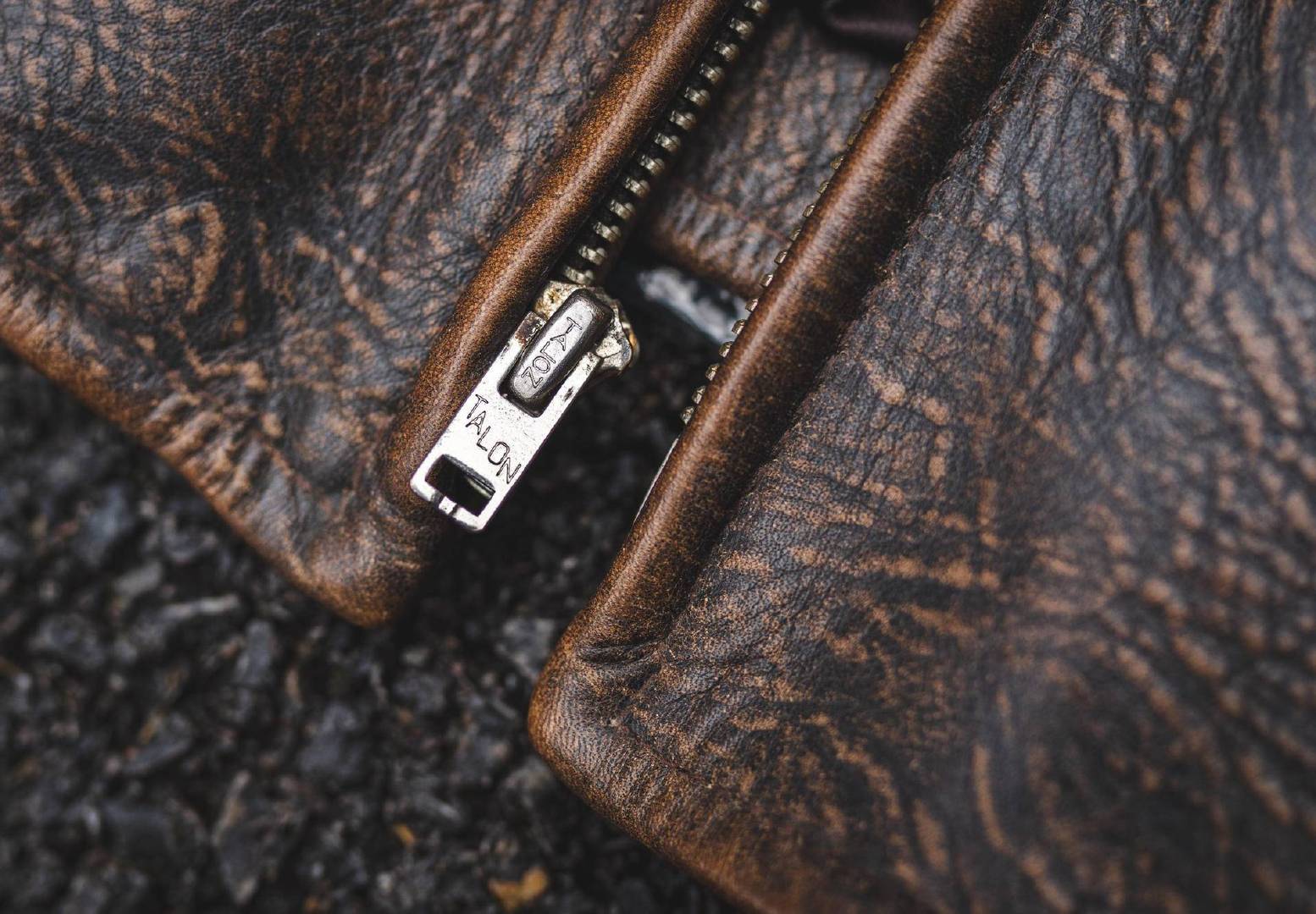 男小牛皮翻毛皮复古做旧皮衣,牛皮复古做旧皮衣男中长款