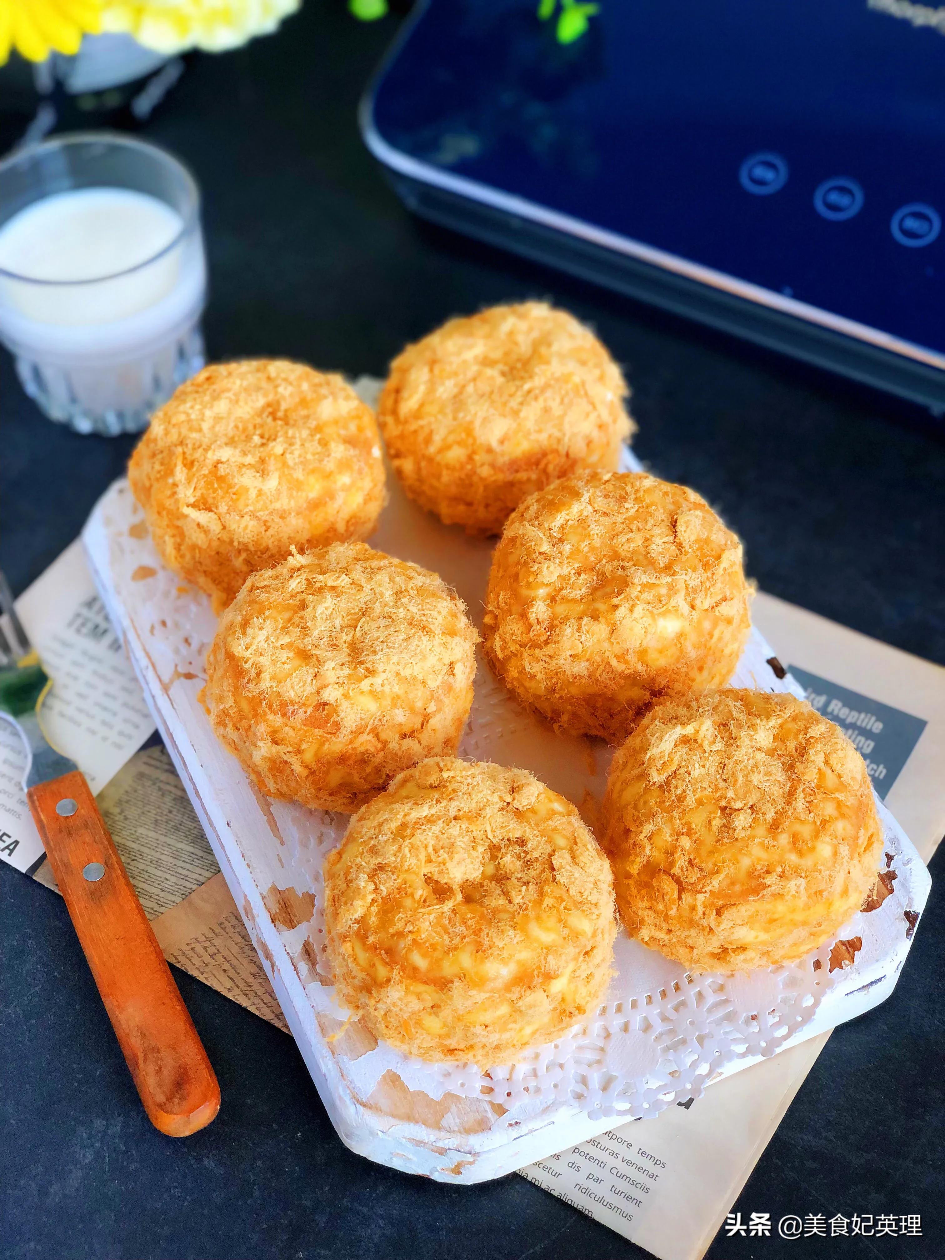 教你做不塌的肉松小贝,适合做肉松小贝的半成品蛋糕