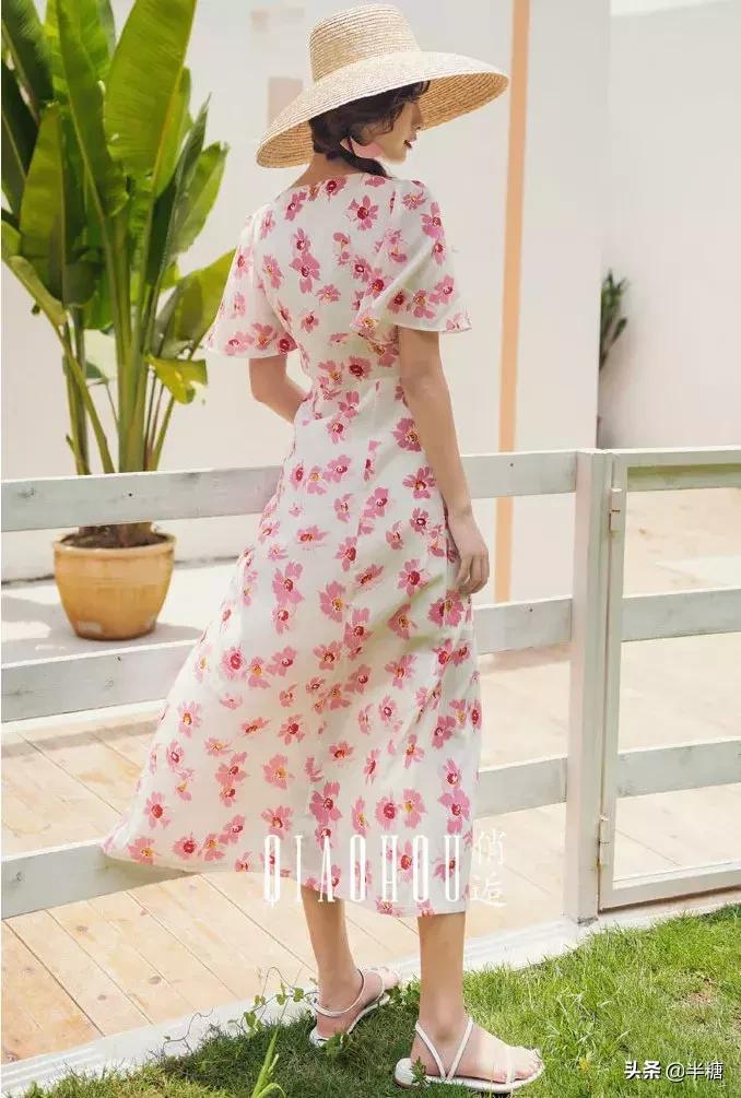 连衣裙海边度假沙滩裙超仙,超美海边度假裙