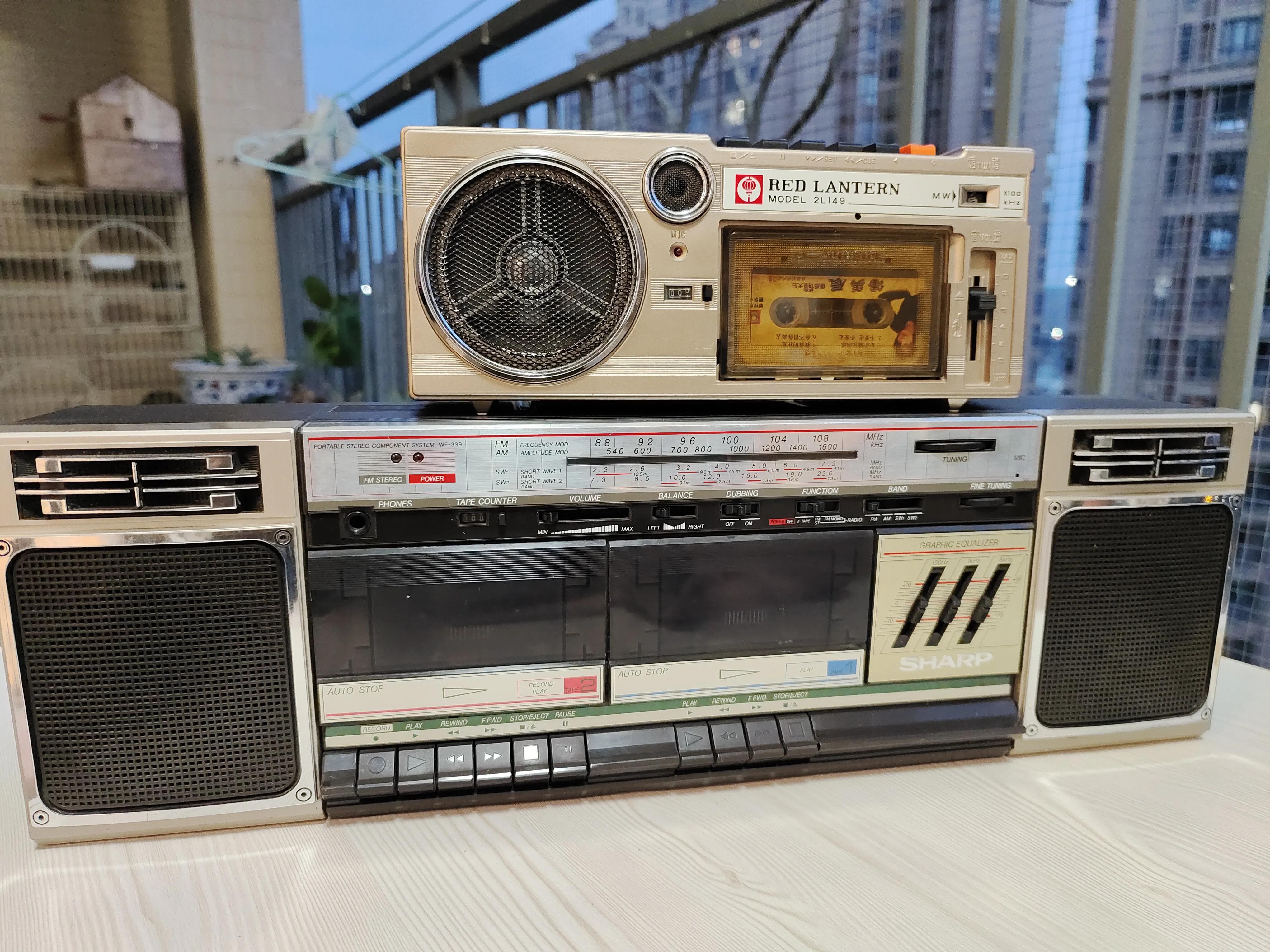 八十年代卖老式双卡收录机的视频,1980年老式双卡收录机