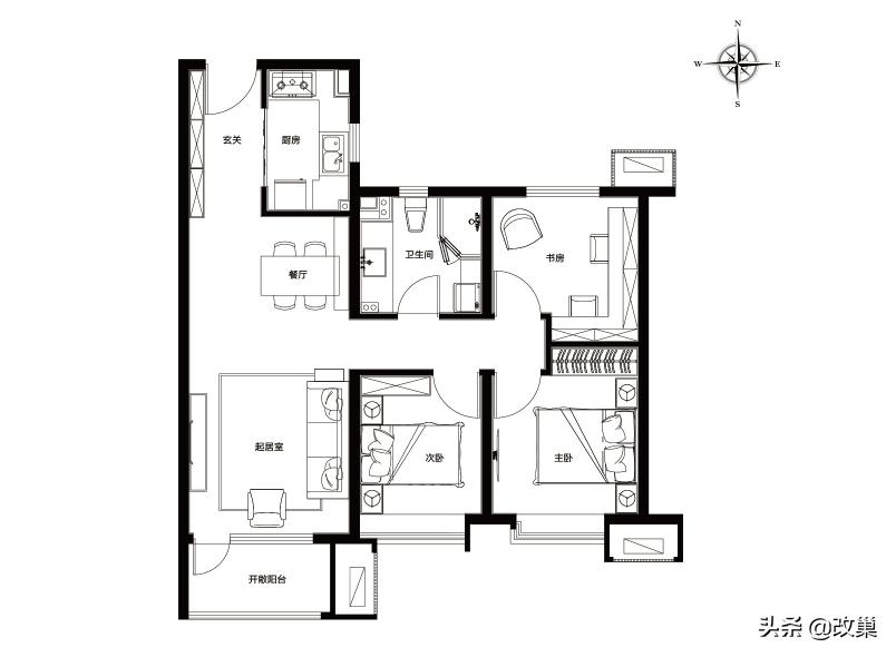 胶州华润城装修效果图,楼盘测评华润幸福里