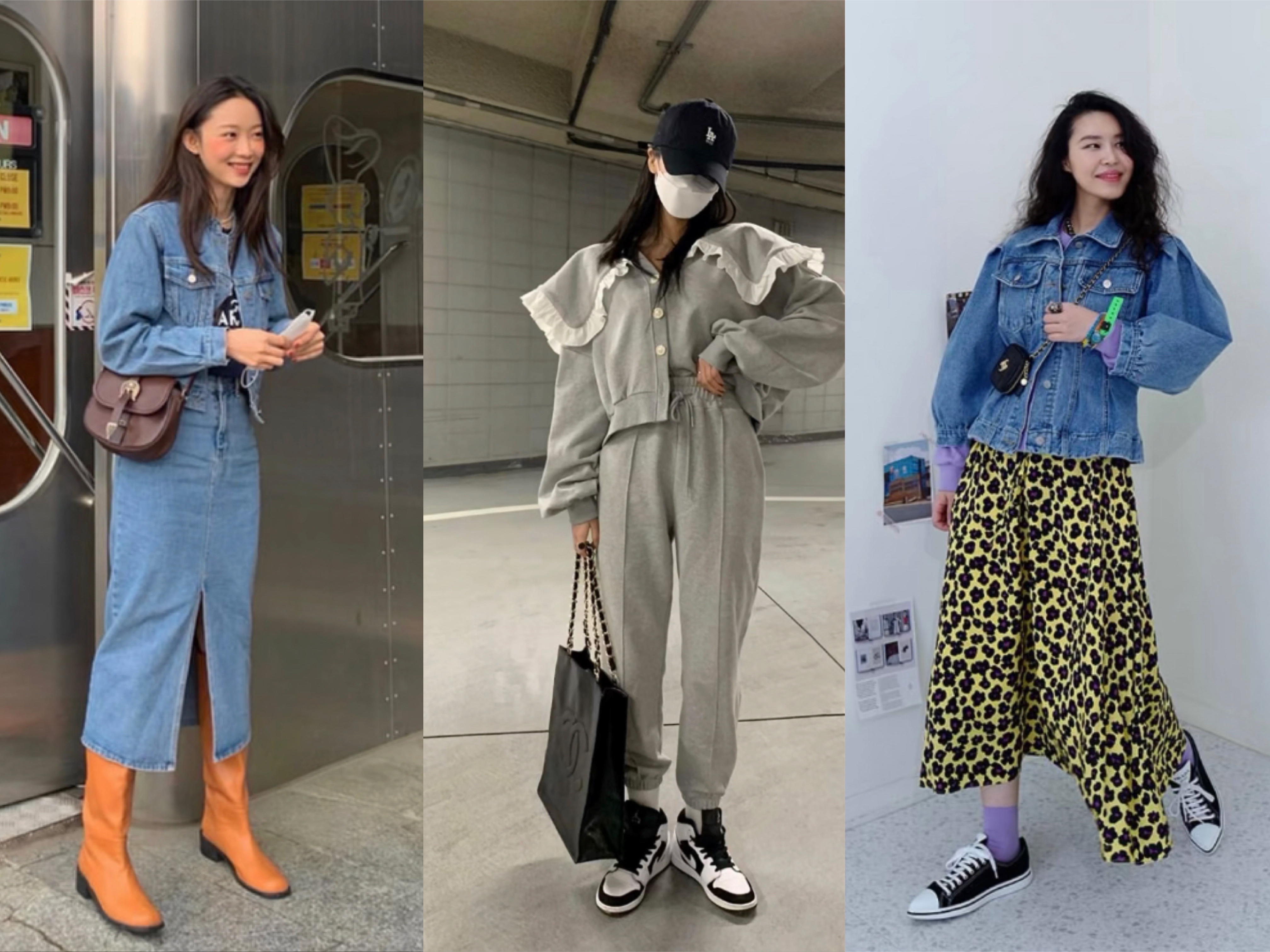 漫画女生的日常穿搭,韩风女生穿搭漫画