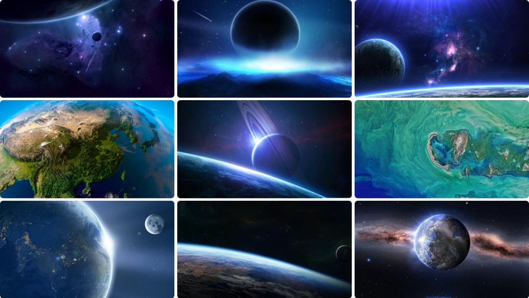 4k夜晚橙色星空素材图片,好看的星空背景图清晰