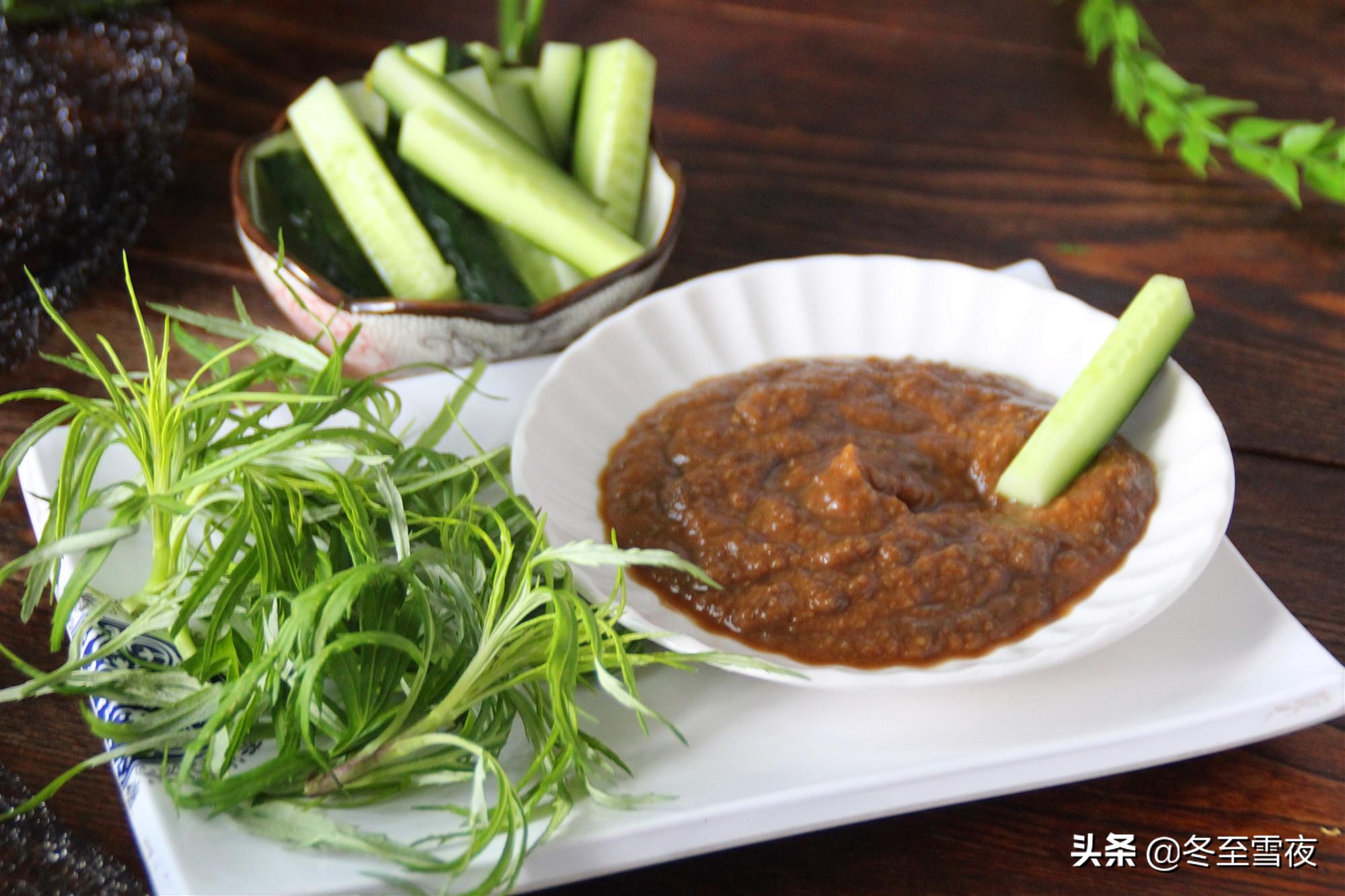 炸鸡蛋酱用什么大酱好吃,吃东北蘸酱菜家庭版