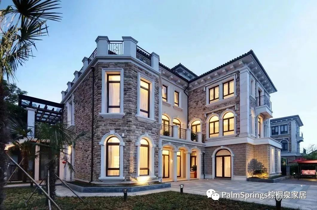 PALMSPRINGS案例|680㎡奢美花园别墅,遇见「有温度的家」