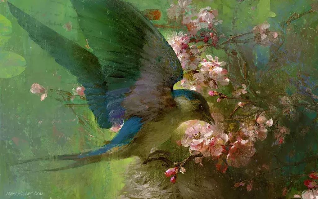 他的手绘原画太牛了，笔下美*欲人**欲飘仙，色调与笔感美煞无数网友