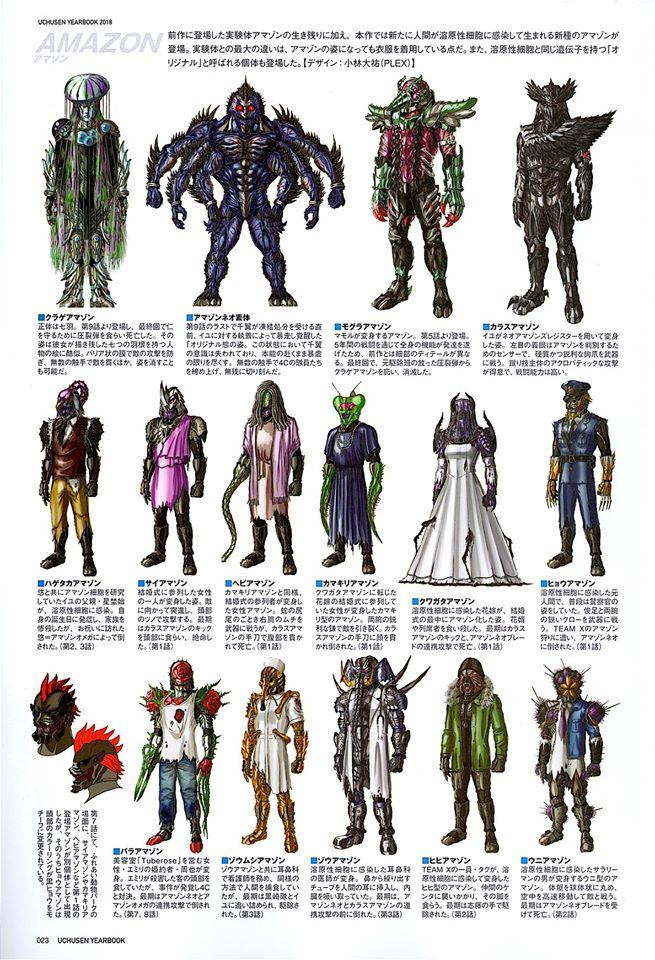 宇宙船Uchusen2008-2017假面骑士怪人设定（全）