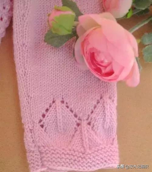 1-3岁从上往下编织开衫铜钱花毛衣,5-6岁女童开衫毛衣编织需要多少针