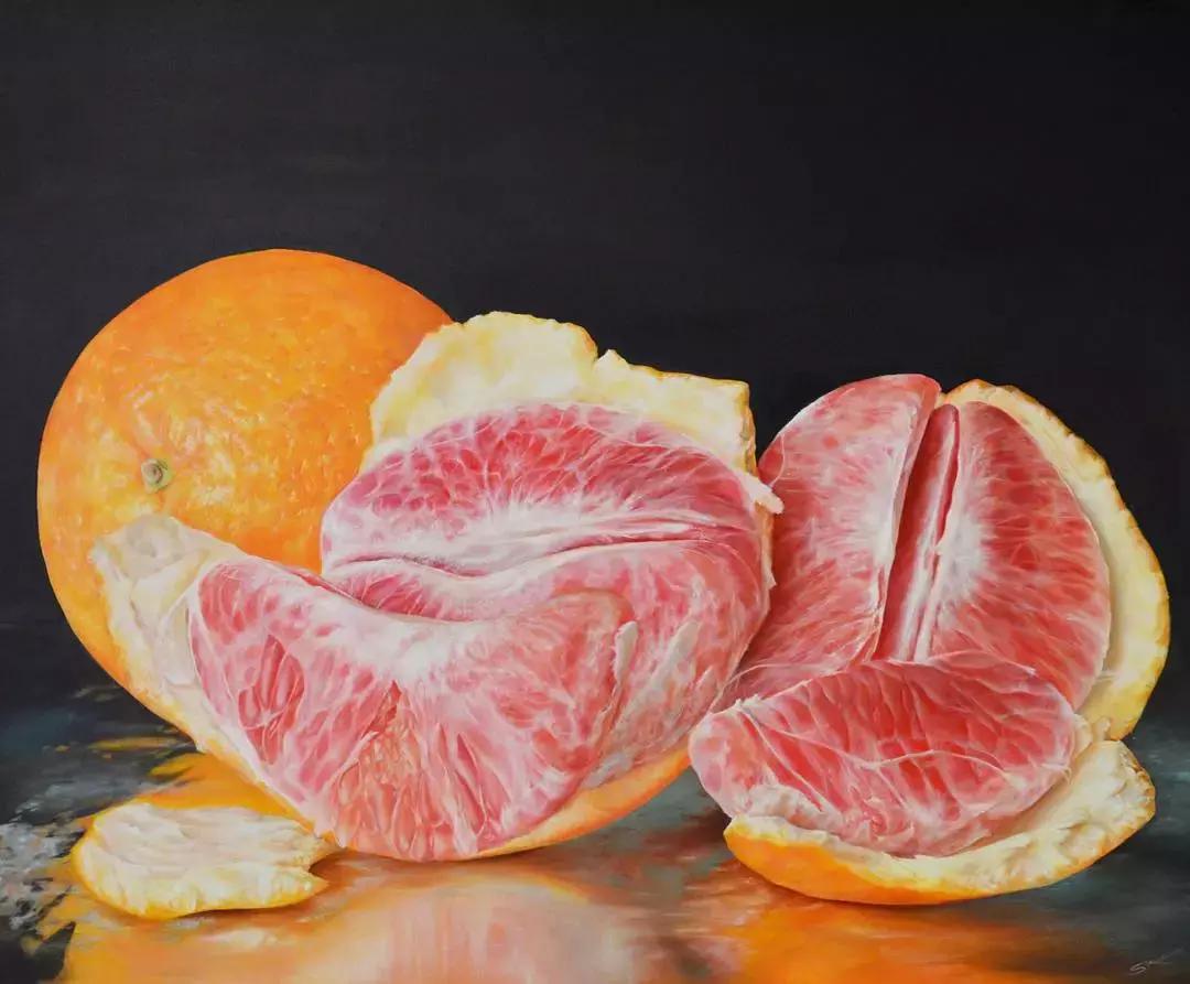 他画了一波美人，笔触精致，活色生香