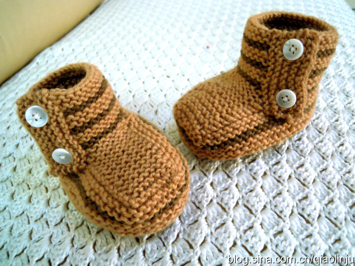 宝宝毛鞋编织视频,宝宝鞋的编织过程