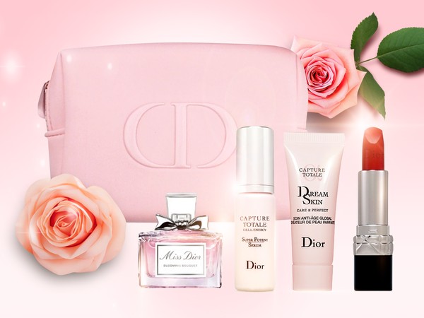 迪奥dior限量版化妆包,Dior红色化妆包