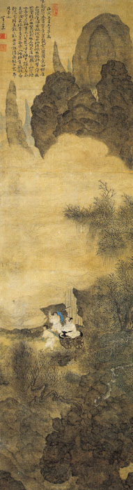 明代吕纪山水画作品高清大图赏析,明代周用山水画作品高清大图赏析