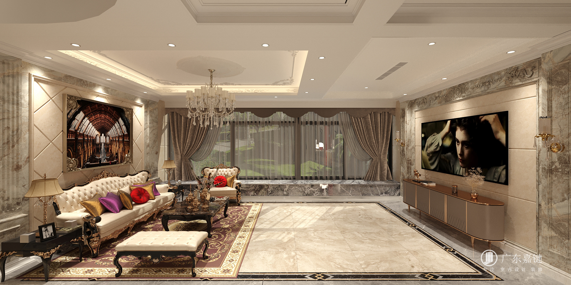 180㎡欧式设计｜雍容华贵，没点审美还真设计不出来