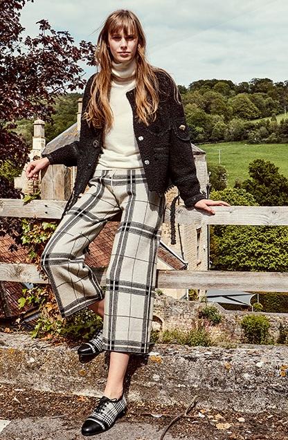 昆凌同款，千鸟格纹英伦风单鞋！千鸟格纹放在鞋子上一样好看