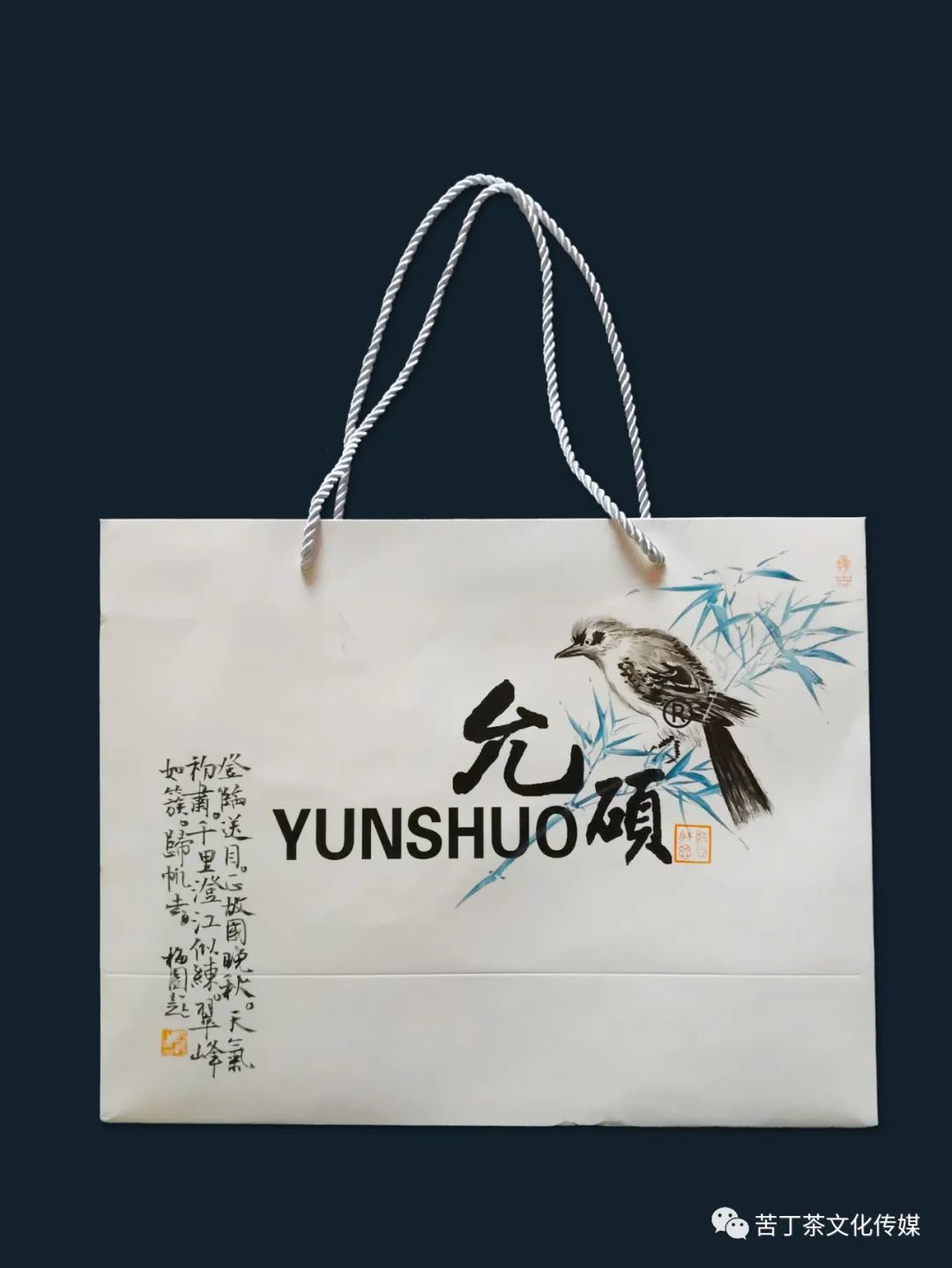 变废为宝---梅园创作的手提袋书画作品