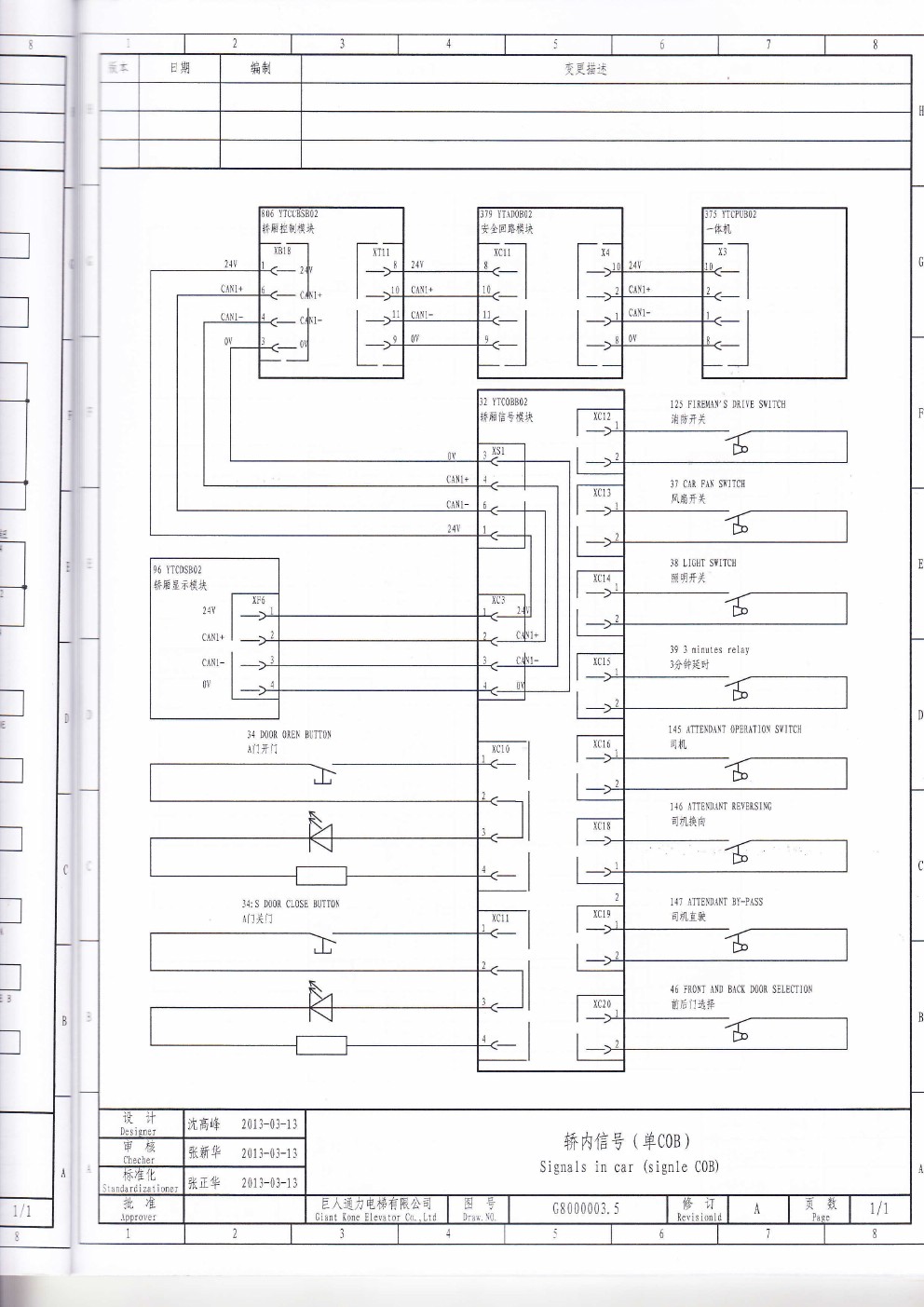 巨通gf21货梯维修手册,迅达货梯电气原理图