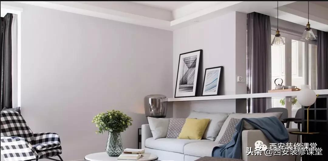 沙发背后没有墙怎么解决,沙发墙短最好的补救措施中式