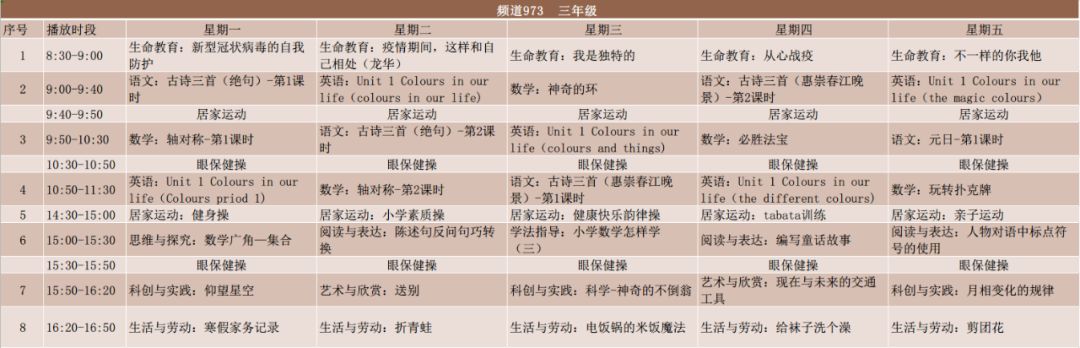 汕头市初中上课时间表,汕头秋季学校上课时间表