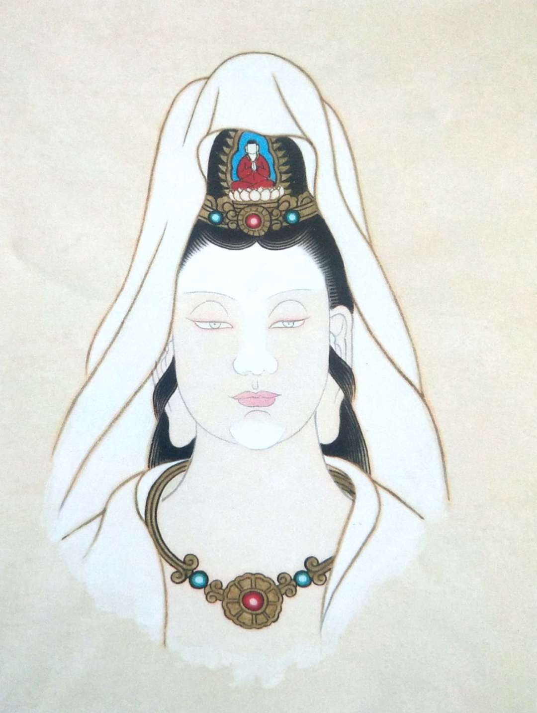 南无观世音菩萨图片国画,南无观世音菩萨绘画