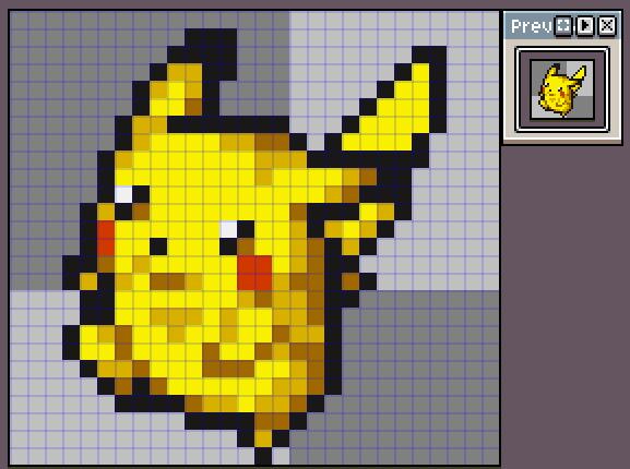 gba口袋妖怪皮卡丘哪个版本好抓,gba皮卡丘像素画