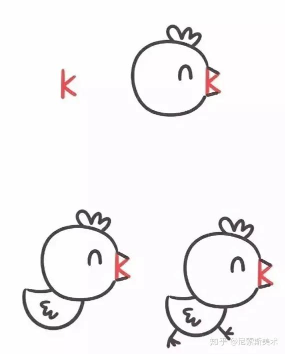 教孩子简笔画从哪入手,画画儿童简笔画9-12岁黑白色