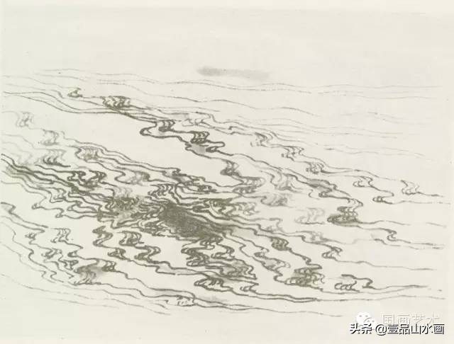 陆俨少画水视频,陆俨少画水