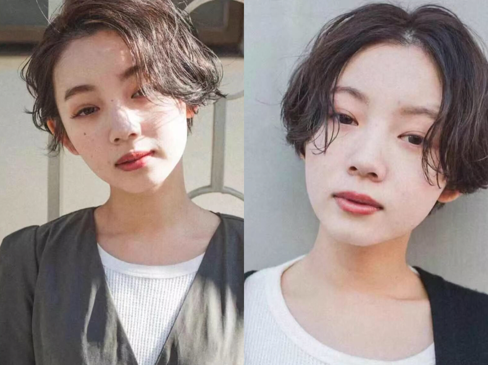 适合圆脸大脸女生短发发型图片,大脸短发烫发女2021流行发型减龄