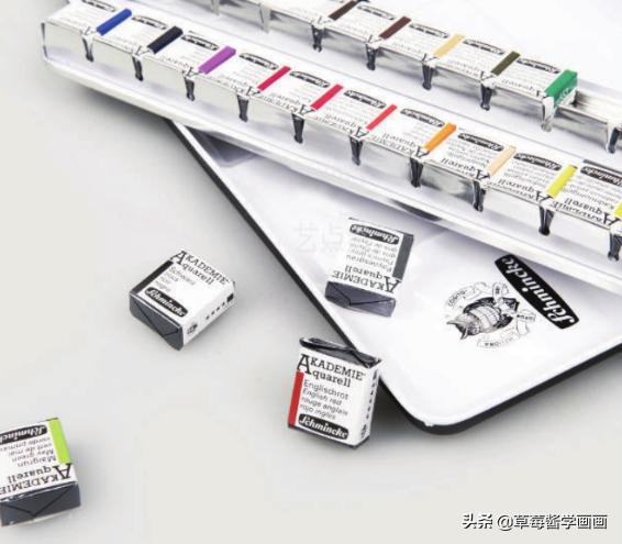 水彩画入门应该用什么牌子颜料,普通水彩颜料画水彩画教学