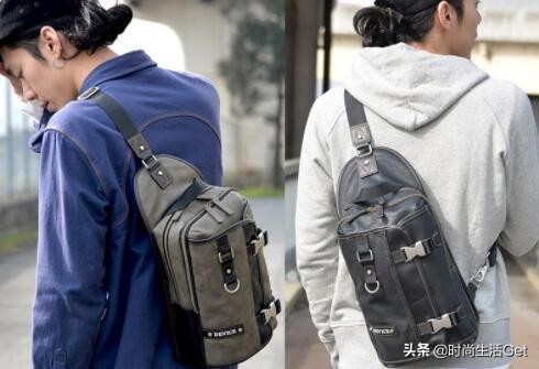 型男穿搭单肩包,单肩包怎么背好看男士