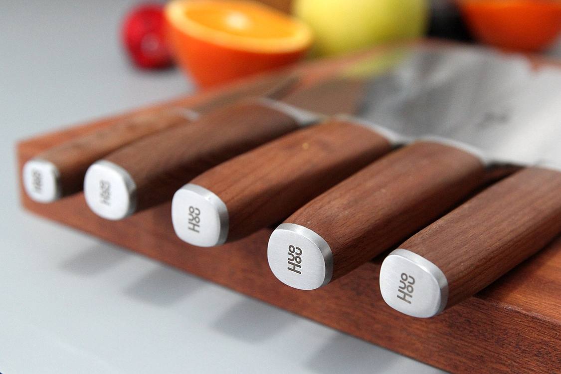 德国钼钒钢家用七件套切菜刀,德国高颜值不锈钢刀具