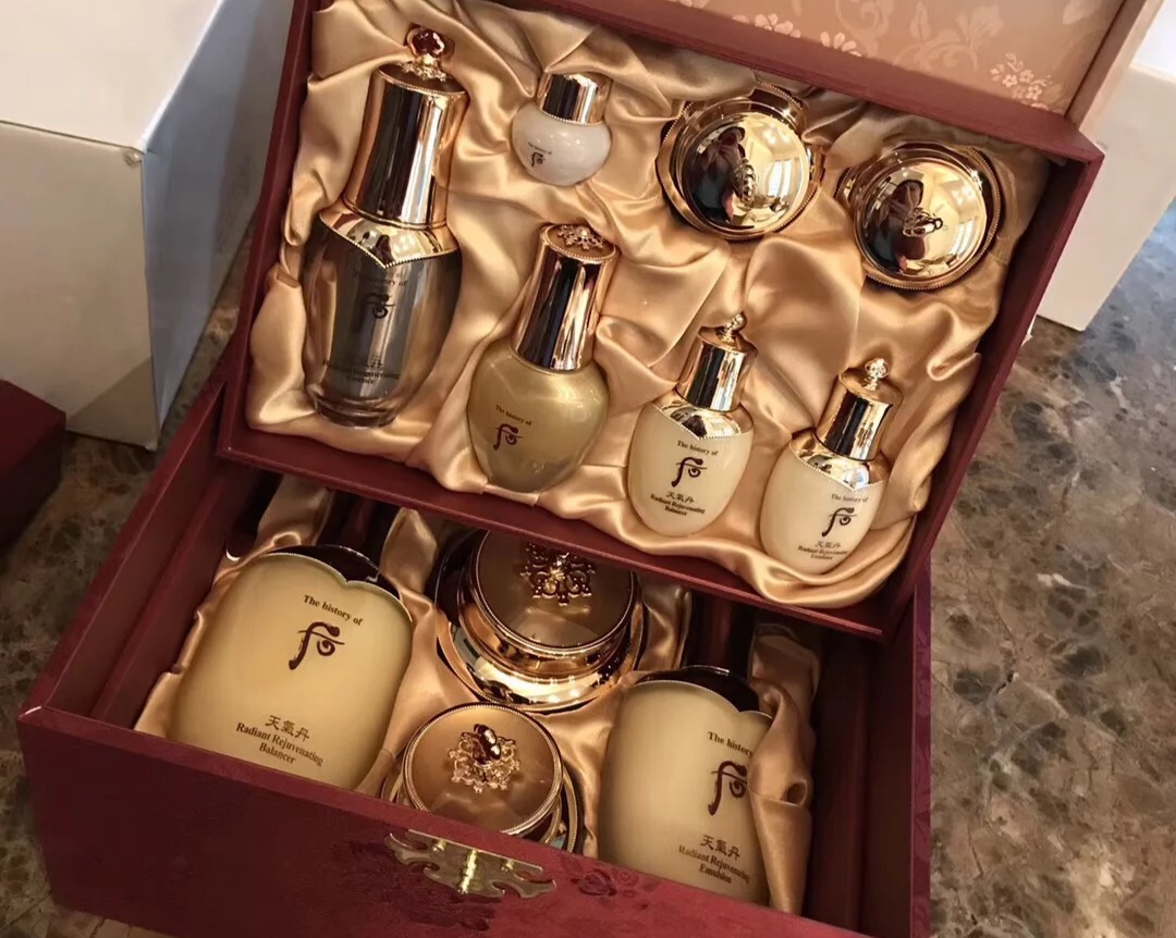 whoo后天气丹美白精华测评,韩国whoo后天气丹水乳套装油皮