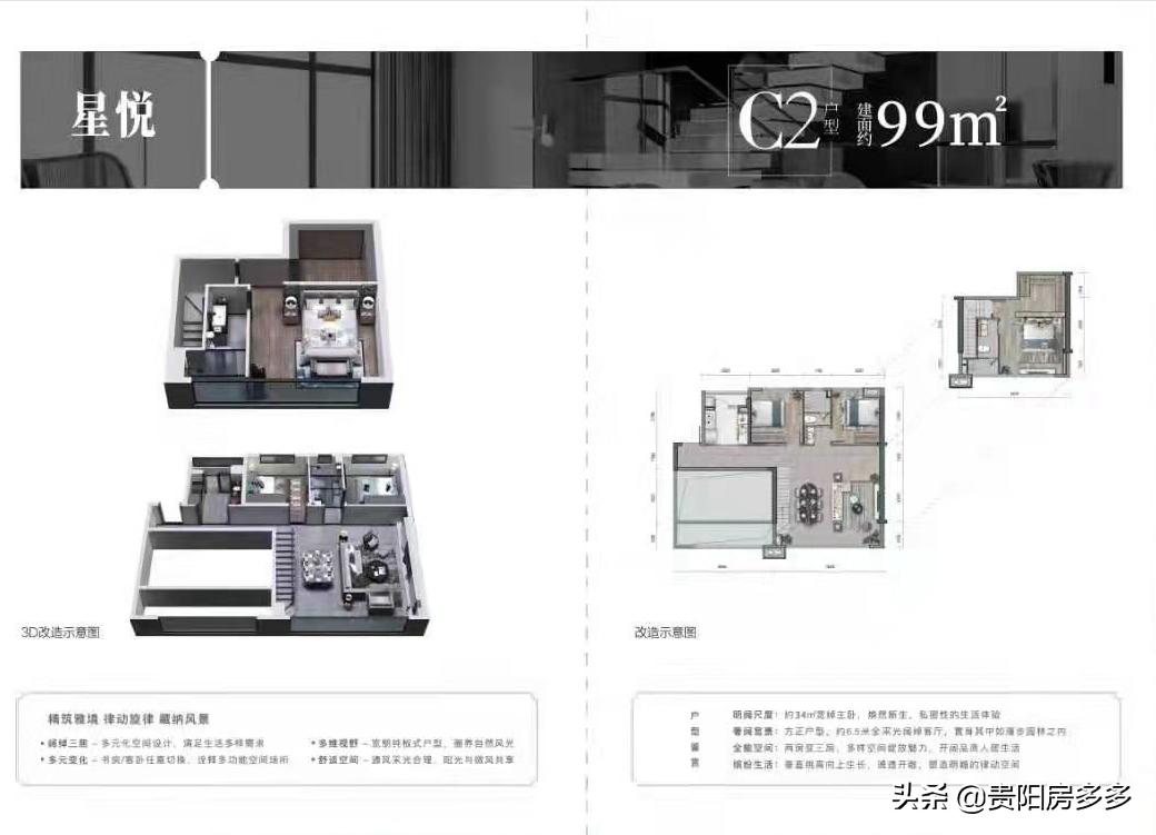 贵阳远洋观山天铂房价,贵阳远洋观山天铂跃层样板间