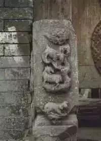 庭院围墙大门门墩图片,庭院门墩的风水讲究