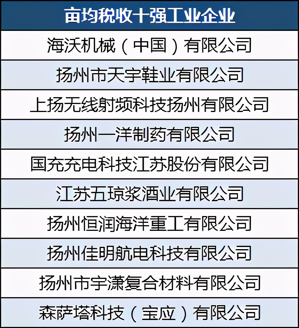 扬州工业纳税十强民营企业：扬力集团第3，波司登制衣第5