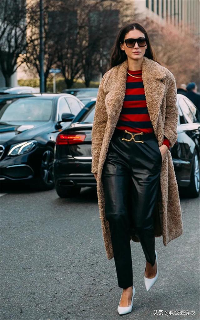 小脚裤冬天不想露脚踝的穿搭,保暖束脚裤冬季穿搭