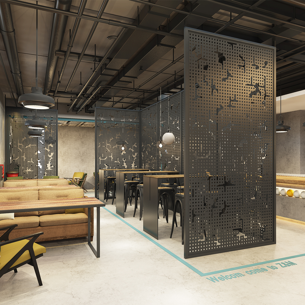 简单省钱的餐厅隔断,餐厅和客厅吊顶隔断好还是一体好