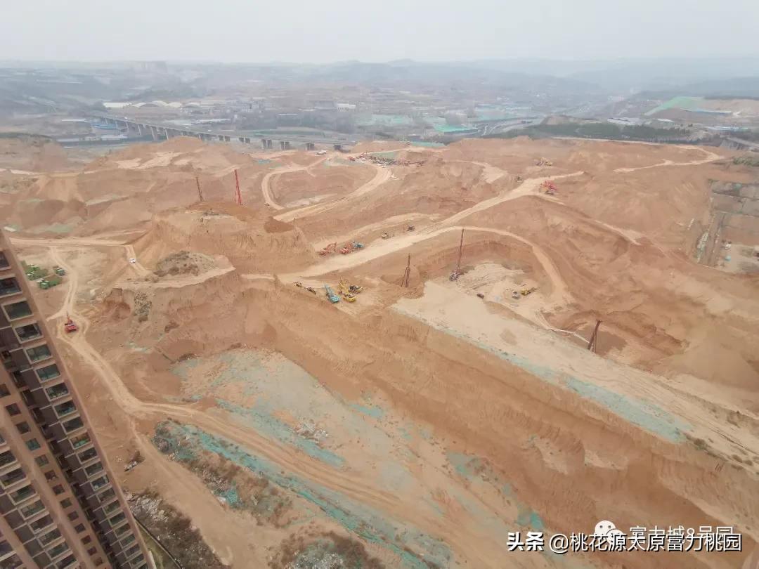 太原富力城九号院施工现场,太原富力城八号园东区