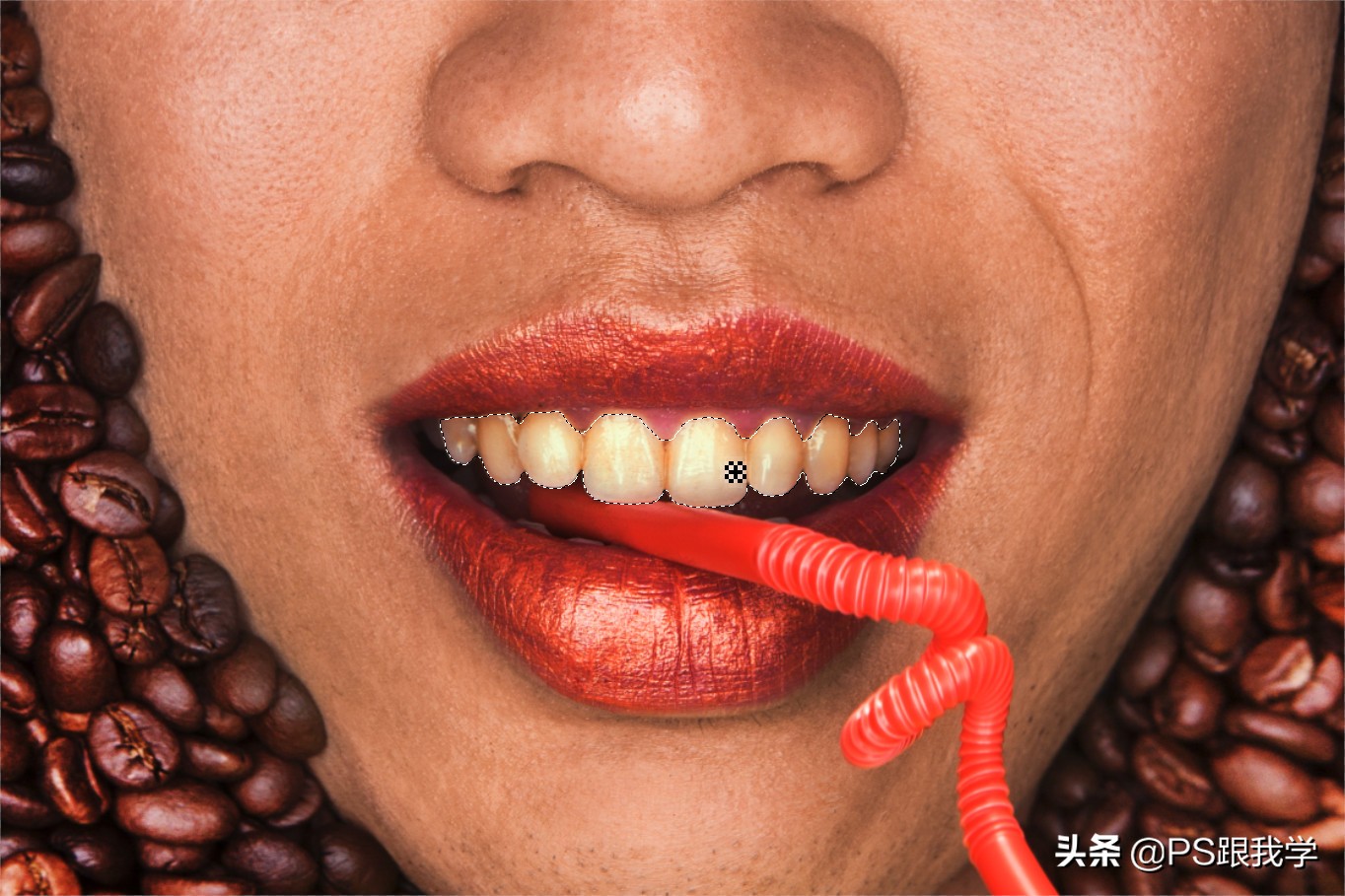 photoshop快速美白牙齿,利用ps美白牙齿的方法