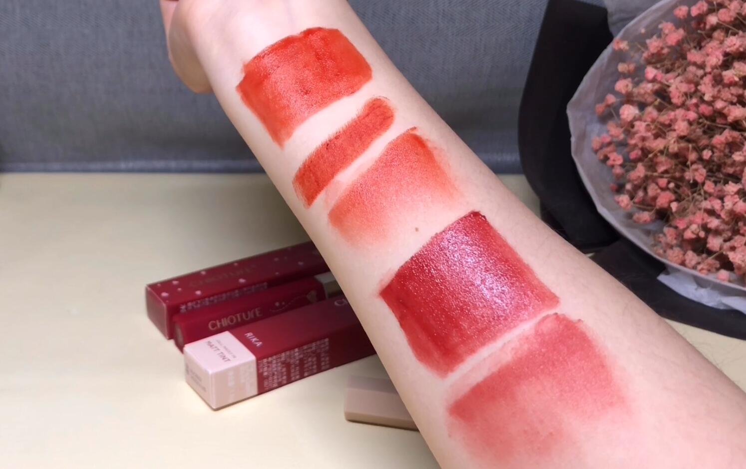 阿玛尼唇釉推荐必买色号405,烂番茄色阿玛尼405