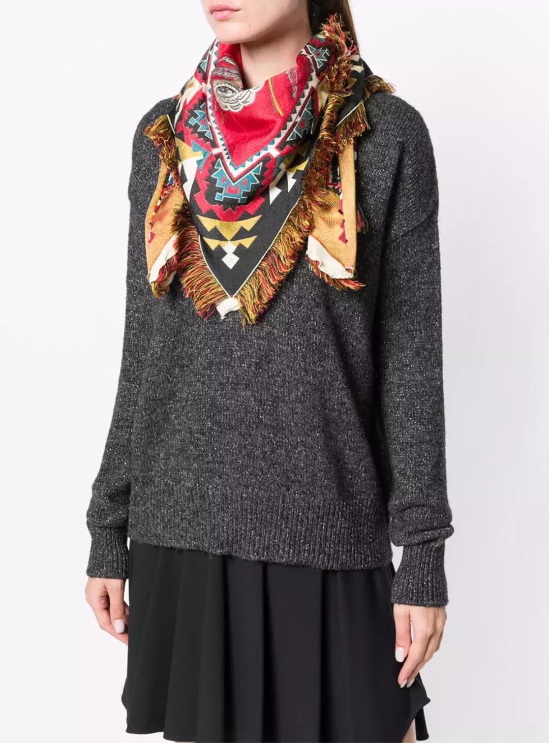 想要冬天穿出高级感,冬天围巾这样系简单又时尚好喜欢