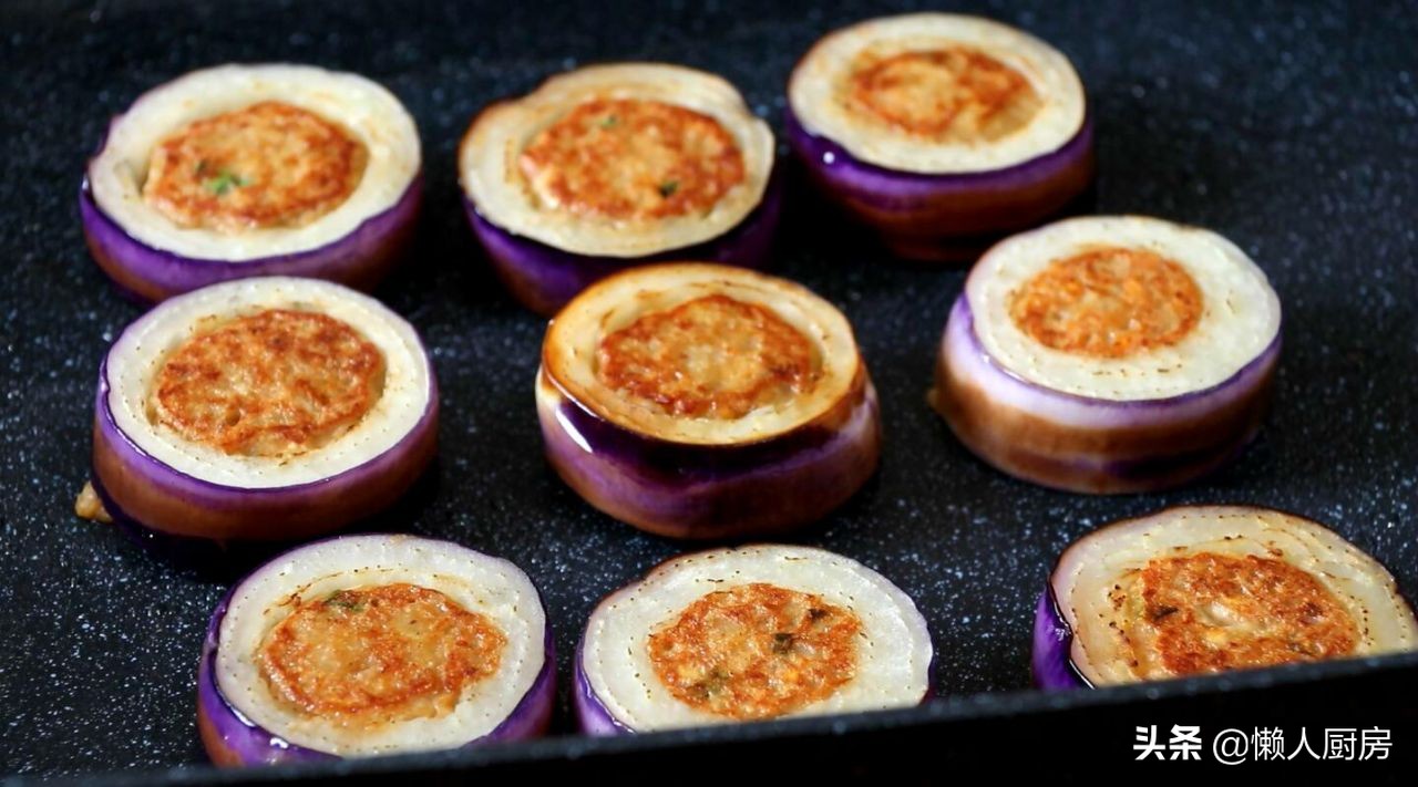 茄饼不加肉的做法,茄饼不用炸