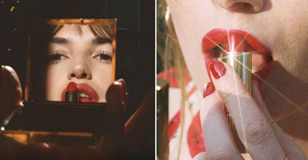 法国女人喜欢玫红色口红图片,法国女人最爱什么颜色口红