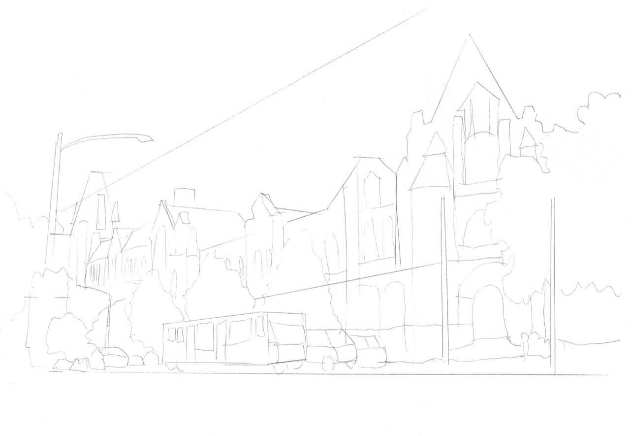 悉尼建筑简笔画,悉尼怎么画简笔画