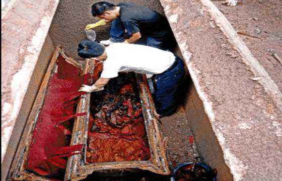 万历皇帝定陵发掘过程大揭秘,定陵地下宫殿万历尸骨