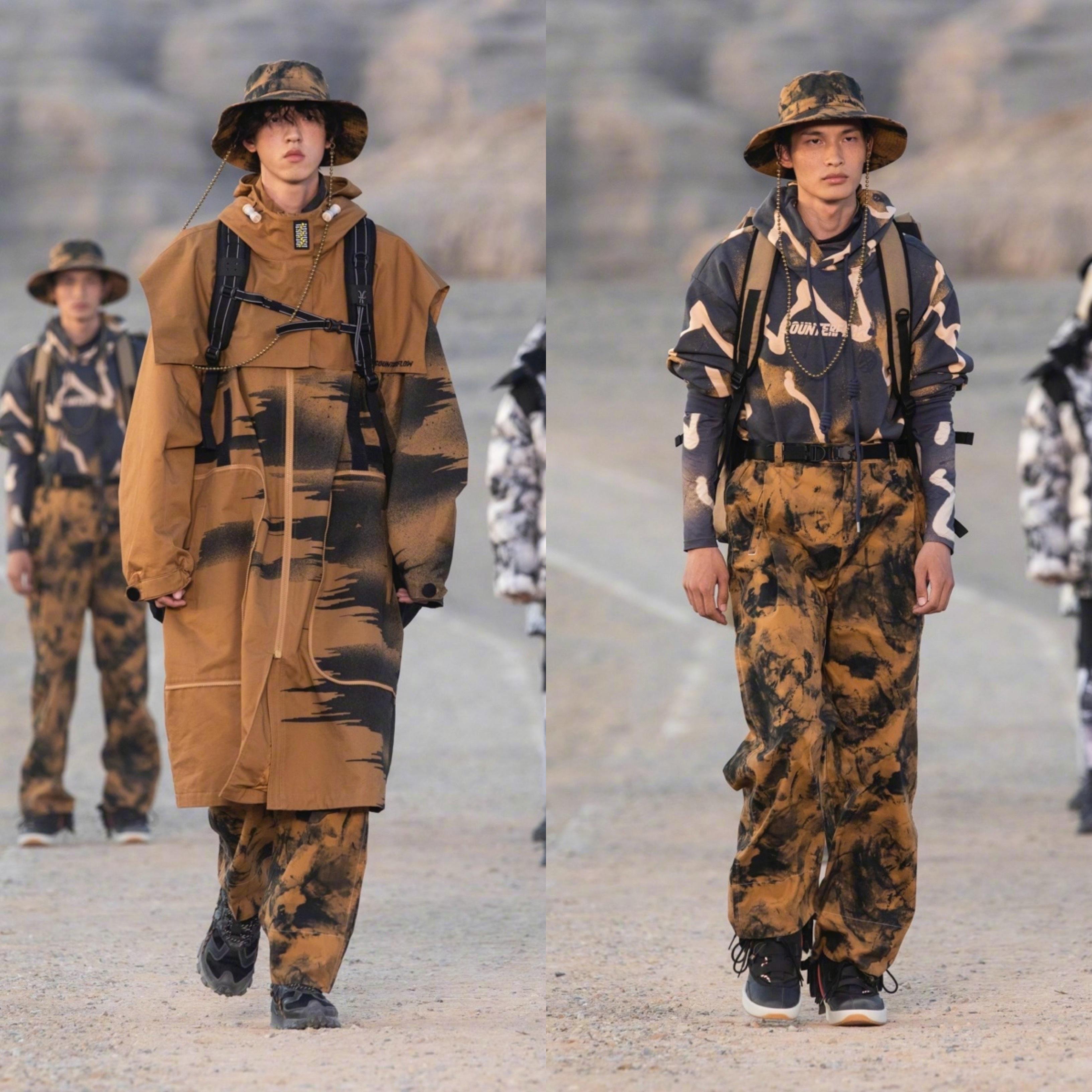 李宁首次亮相时装周,李宁展示衣服