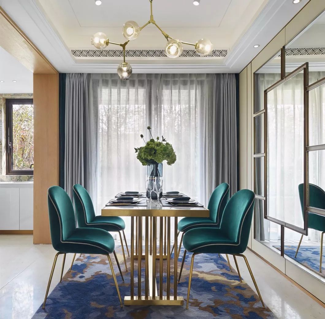 背景墙家装设计现代轻奢风客厅,禅意新中式厨房吊顶效果图