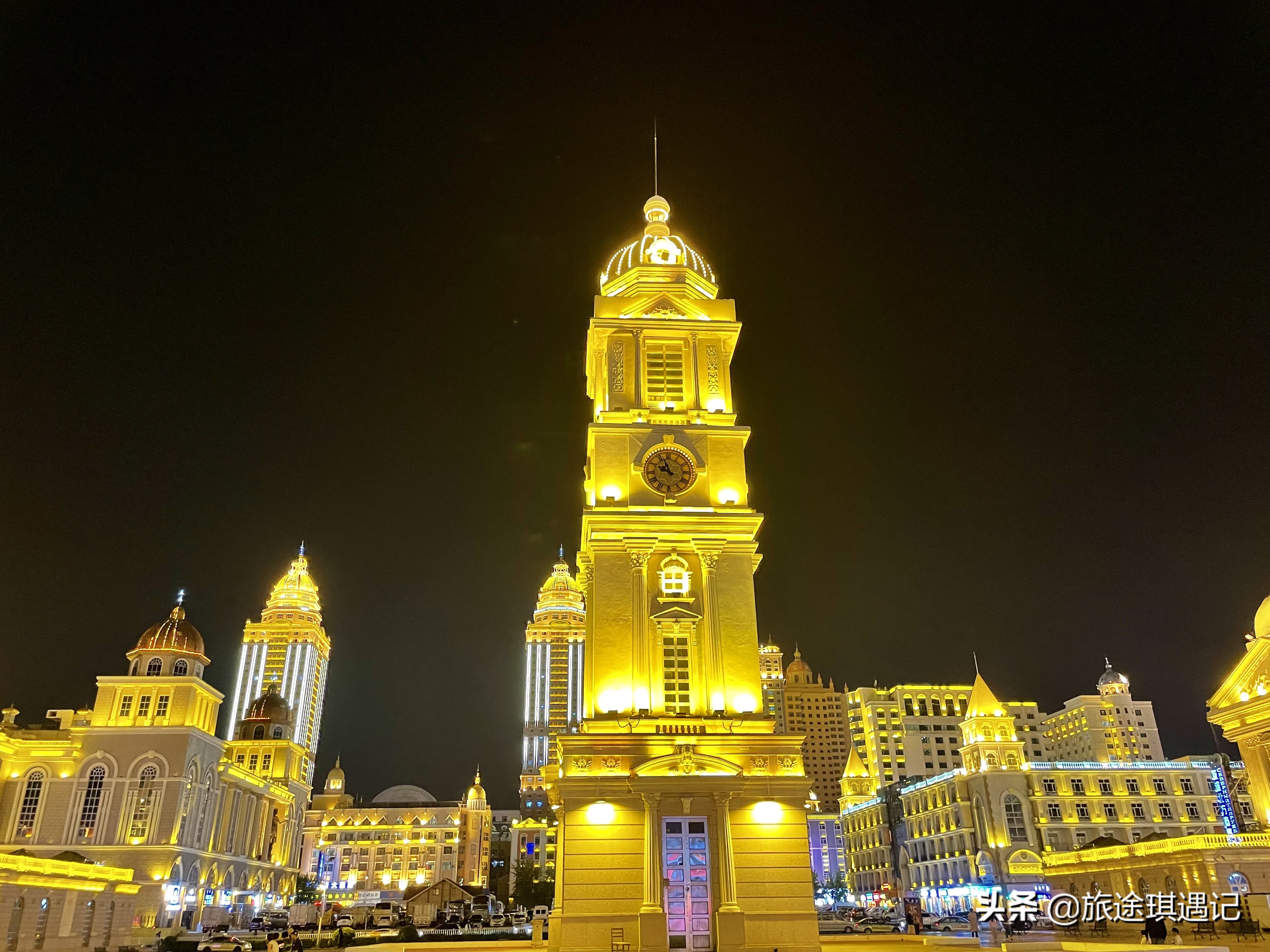 满洲里必去俄罗斯餐厅,满洲里中苏金街夜景