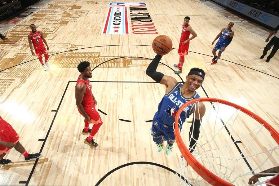 nba全明星詹姆斯对战字母哥,2019全明星赛詹姆斯队vs字母哥队