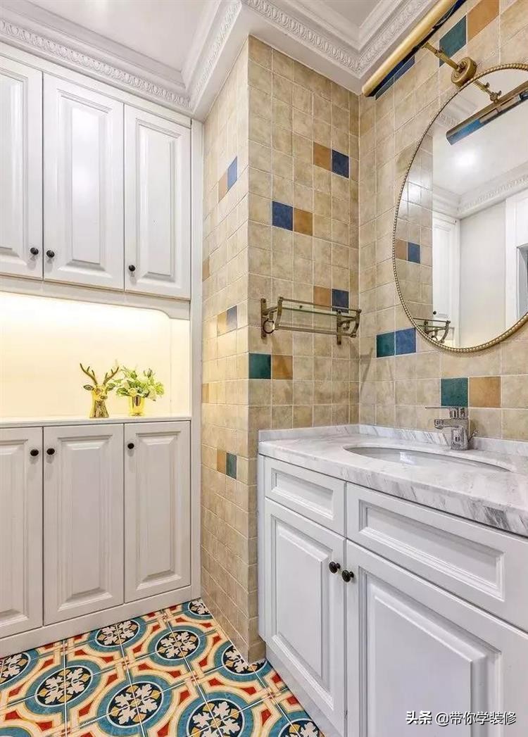 餐厅和客厅的美式隔断效果图,3房2厅带隔断装修风格