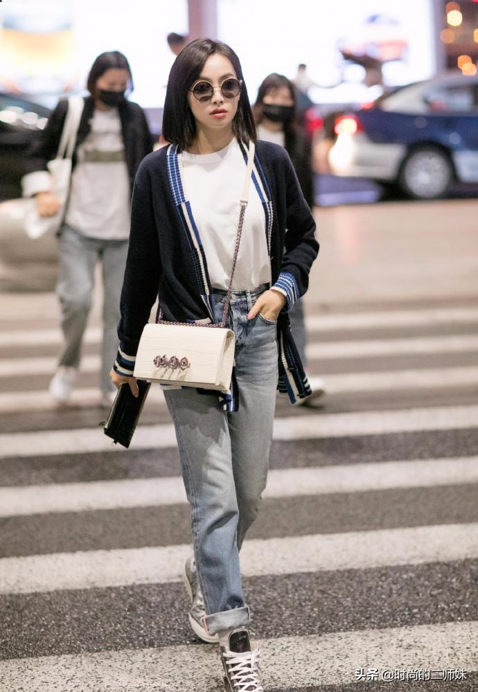 宋茜最新穿搭牛仔裤,宋茜的穿搭造型就很高级